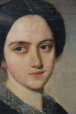 Неизвестный художник. Женский портрет в темном платье